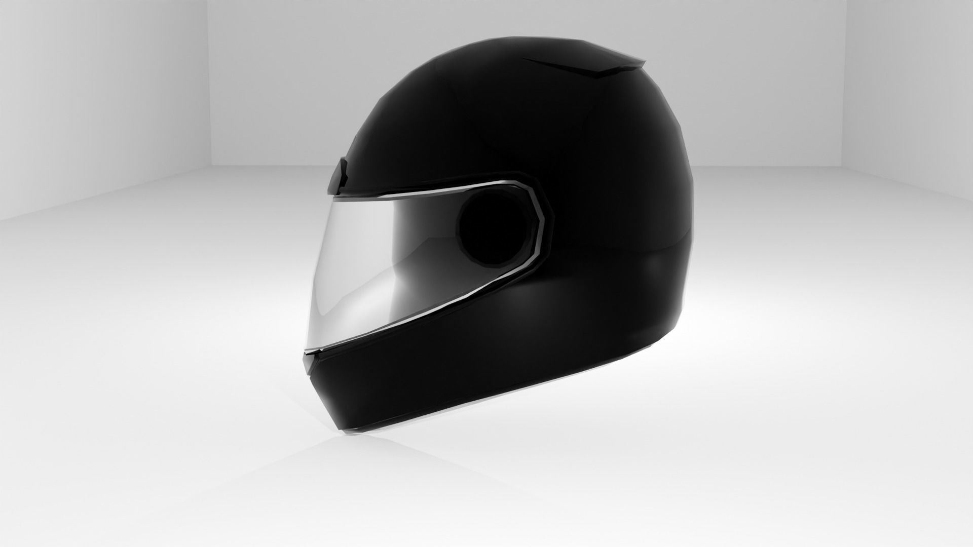 helmet Low-poly 3D model_16
