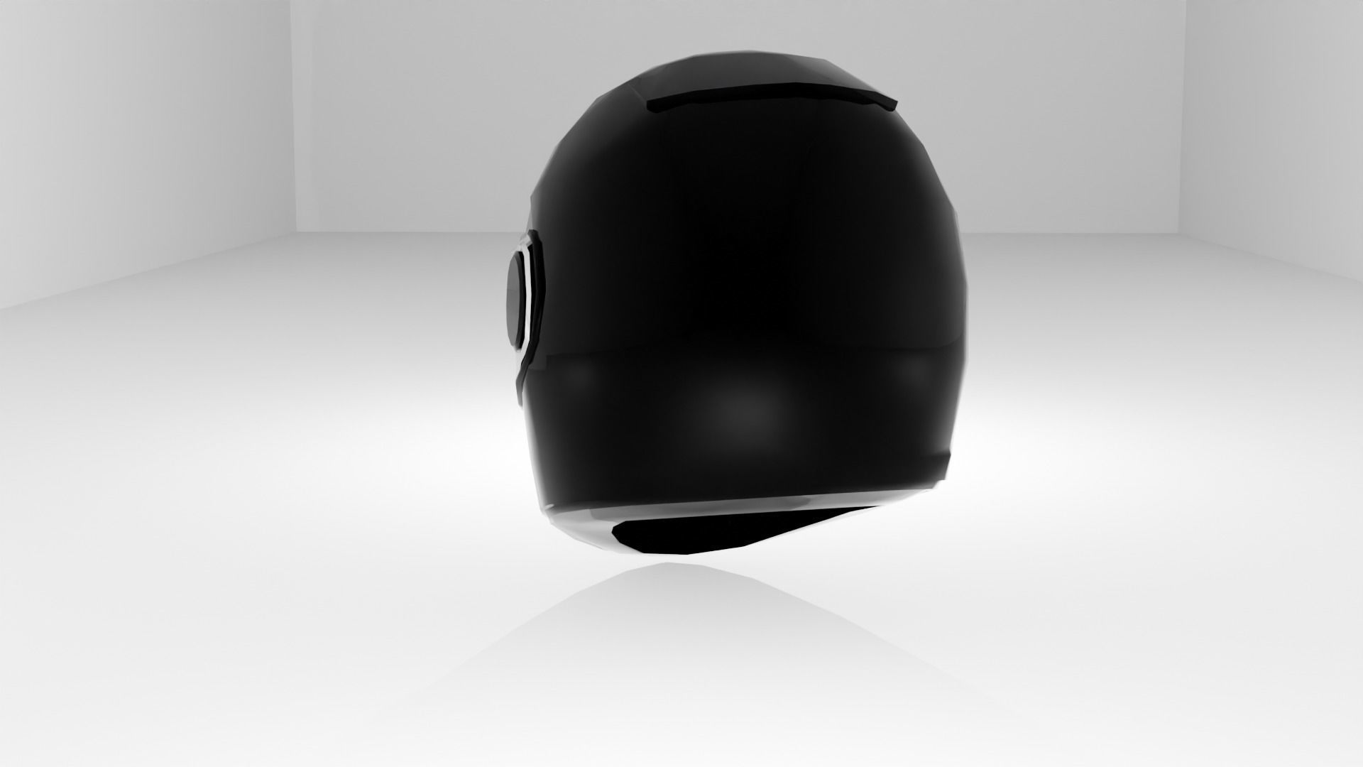 helmet Low-poly 3D model_19