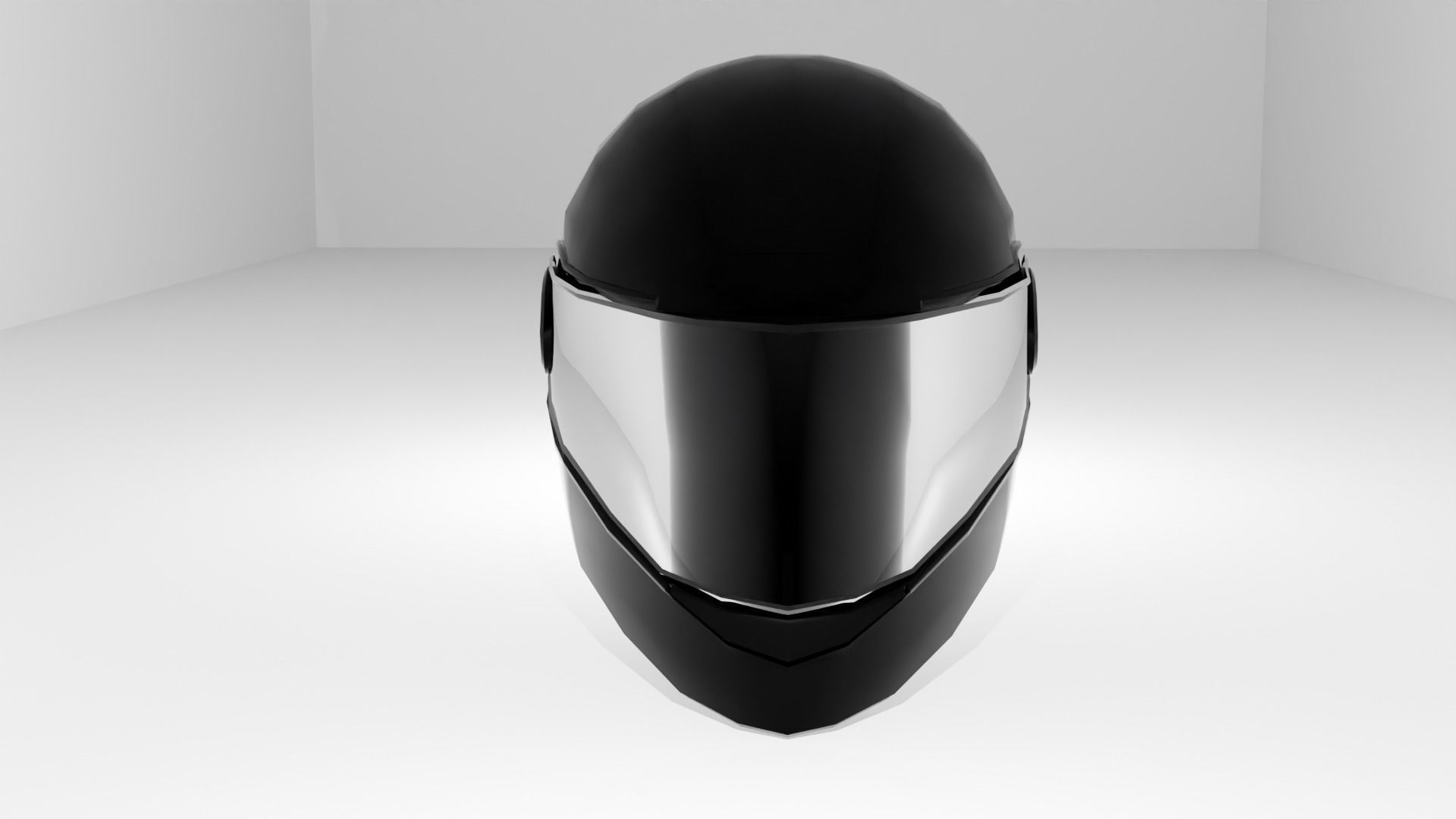 helmet Low-poly 3D model_1