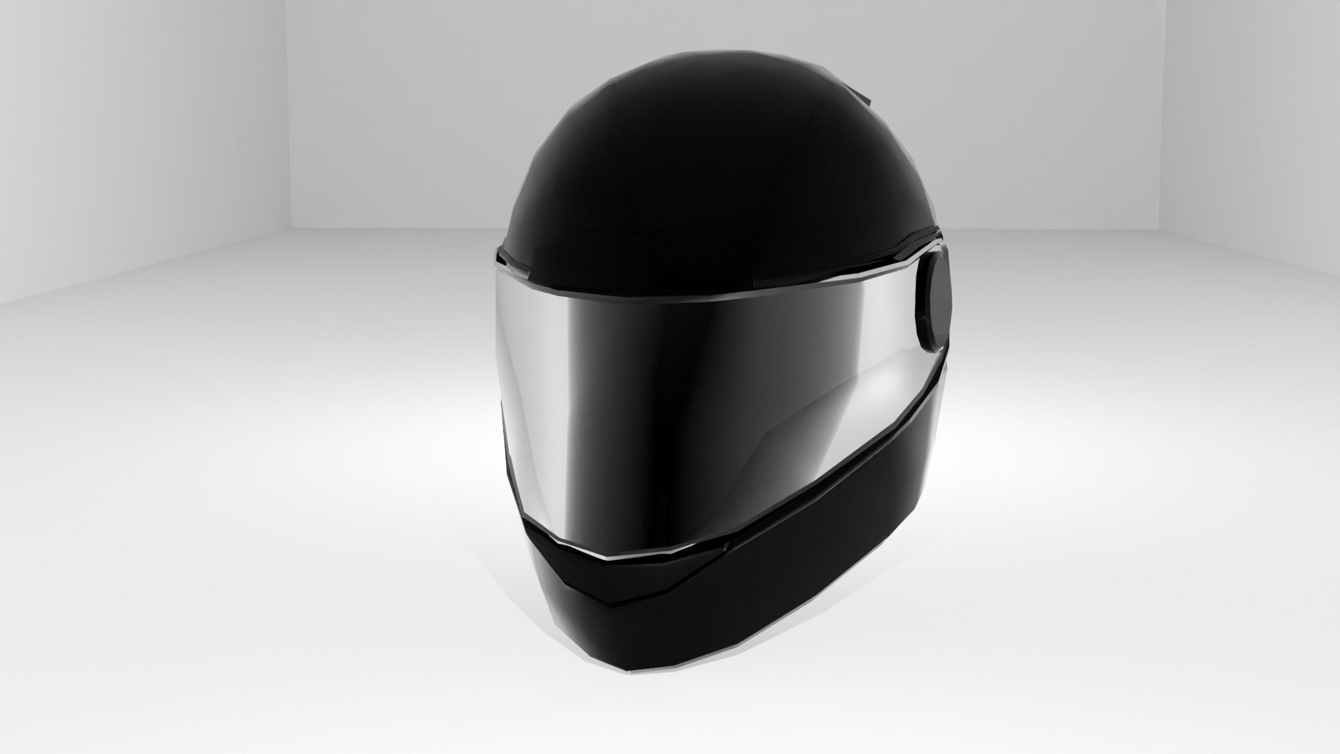 helmet Low-poly 3D model_12