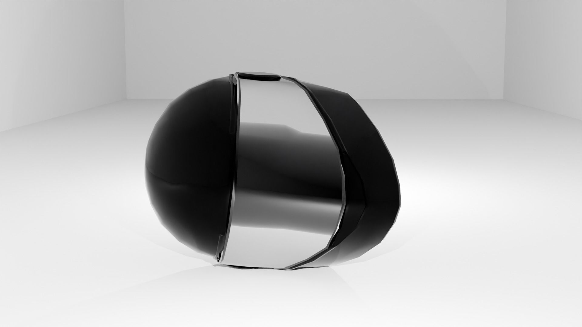 helmet Low-poly 3D model_10