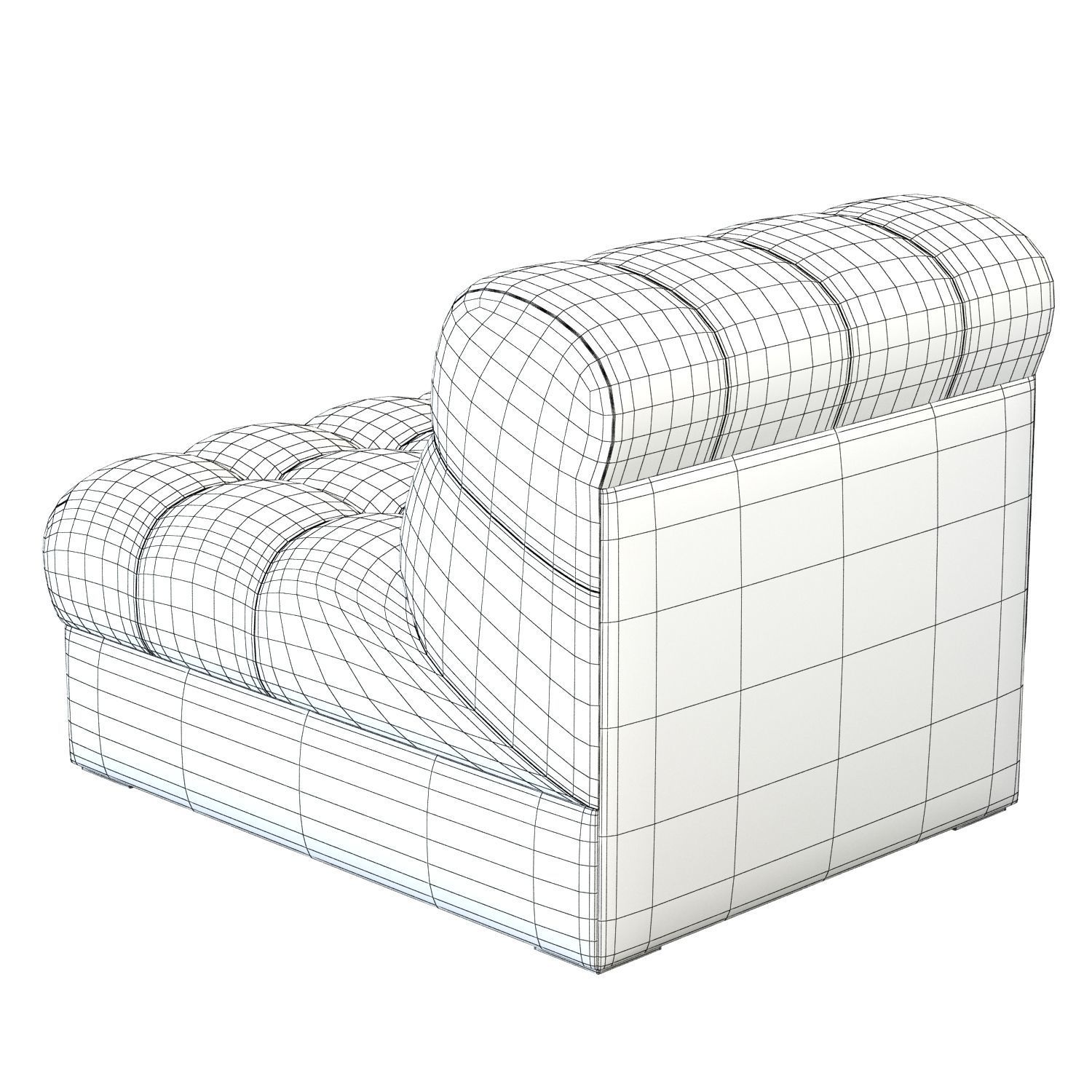 Crate and Barrel Chiltern Slipper Chair 3D model_9