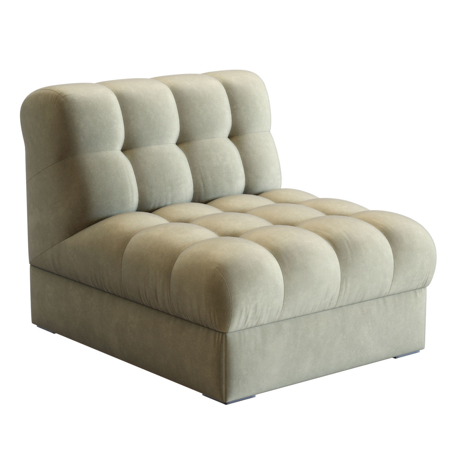 Crate and Barrel Chiltern Slipper Chair 3D model_1
