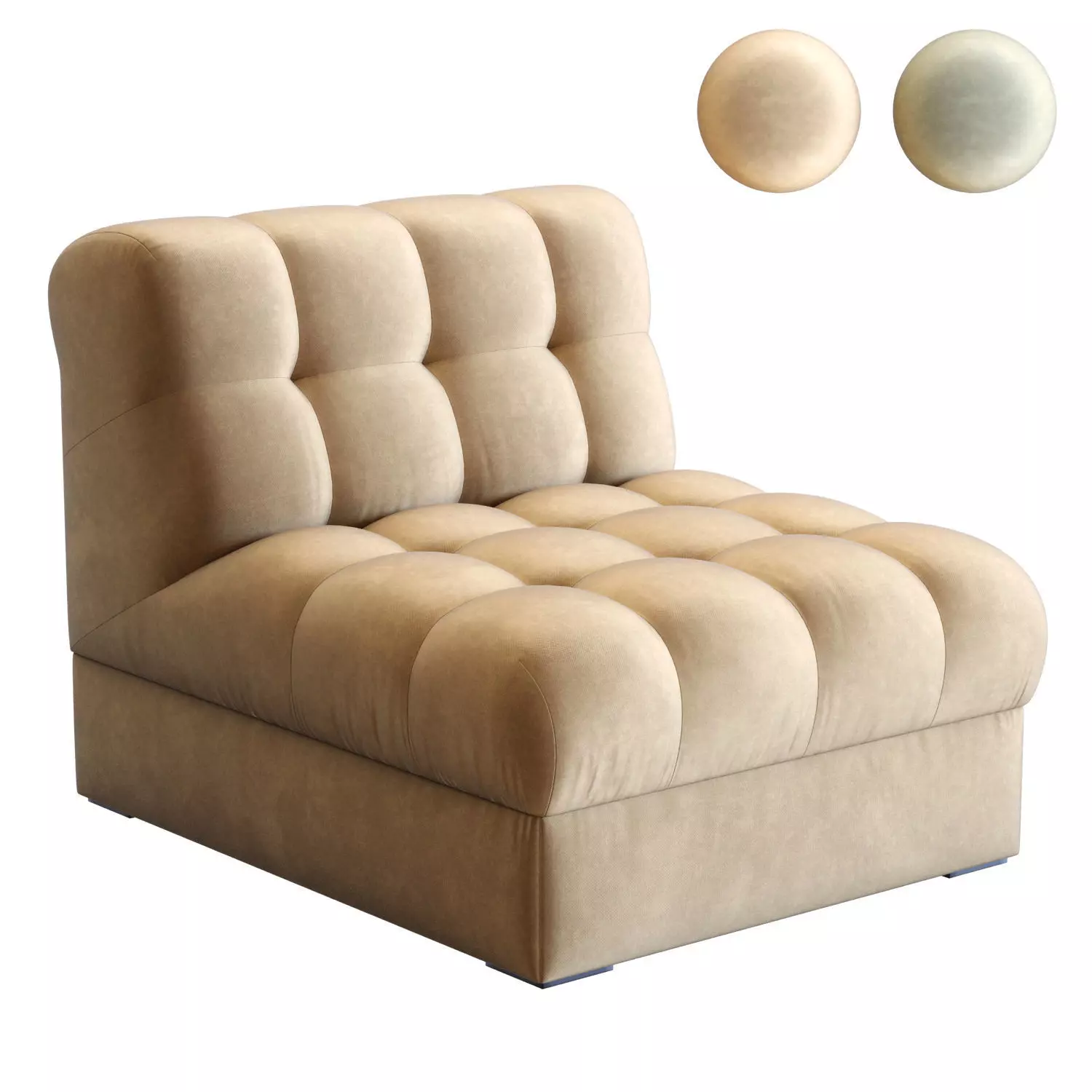 Crate and Barrel Chiltern Slipper Chair 3D model_0