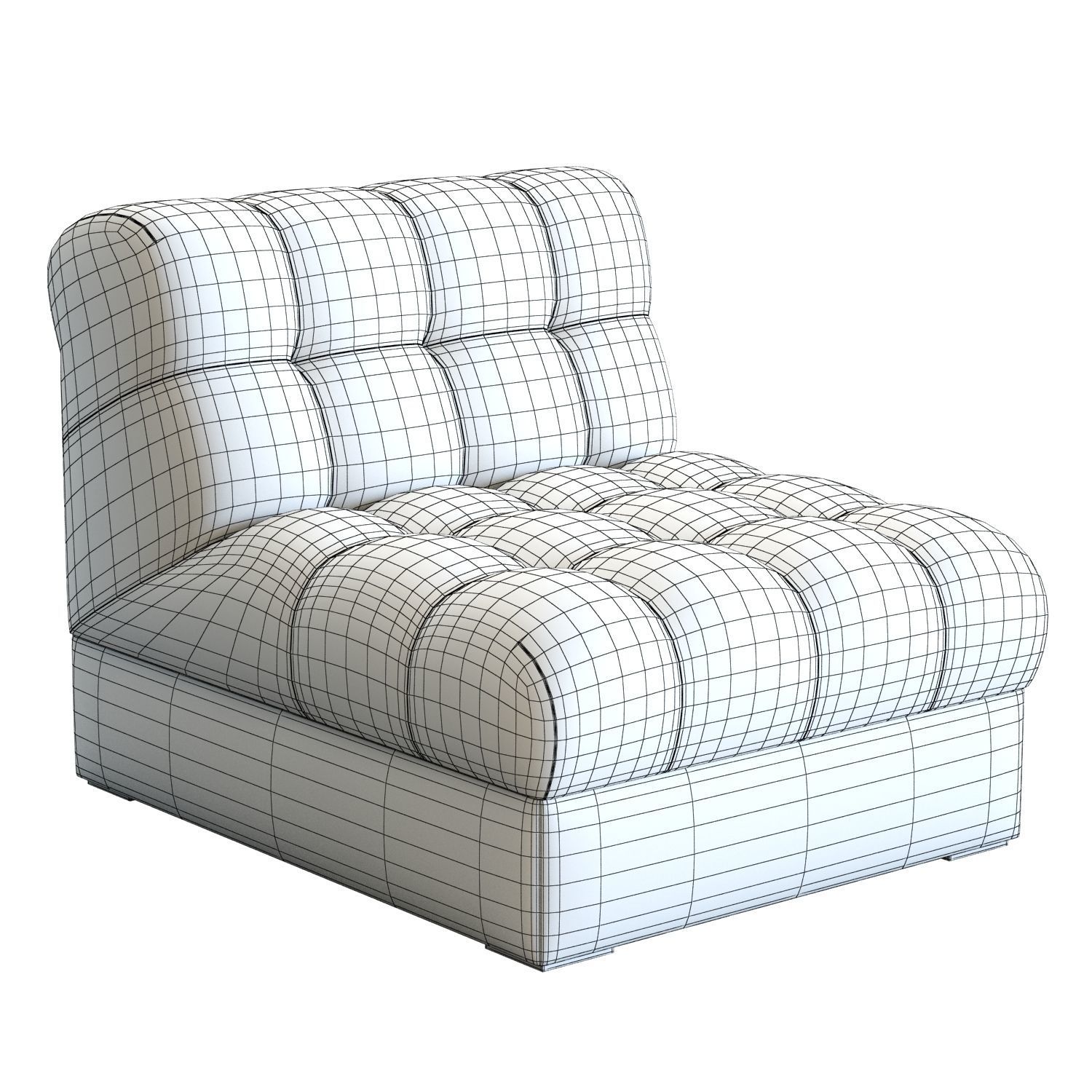 Crate and Barrel Chiltern Slipper Chair 3D model_12