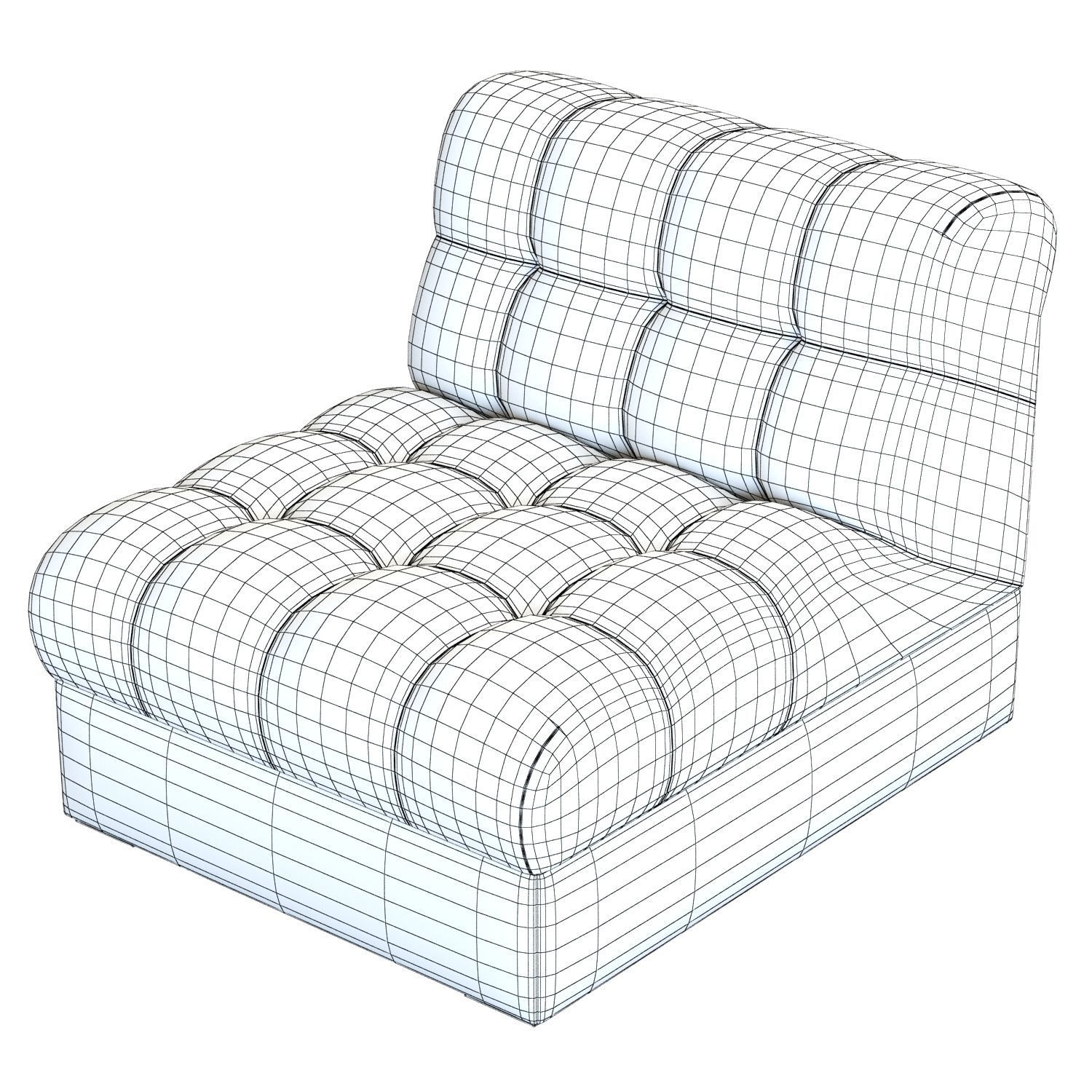 Crate and Barrel Chiltern Slipper Chair 3D model_13