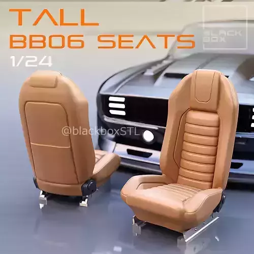 TALL Seat BB06 FOR DIECAST AND MODELKITS 1-24th 3D print model