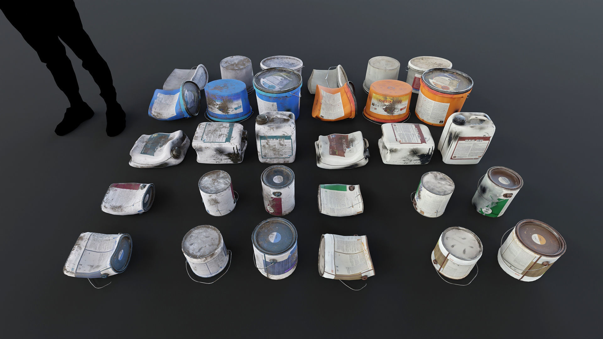 Trash Kit - 3D AssetKit Low-poly 3D model_17