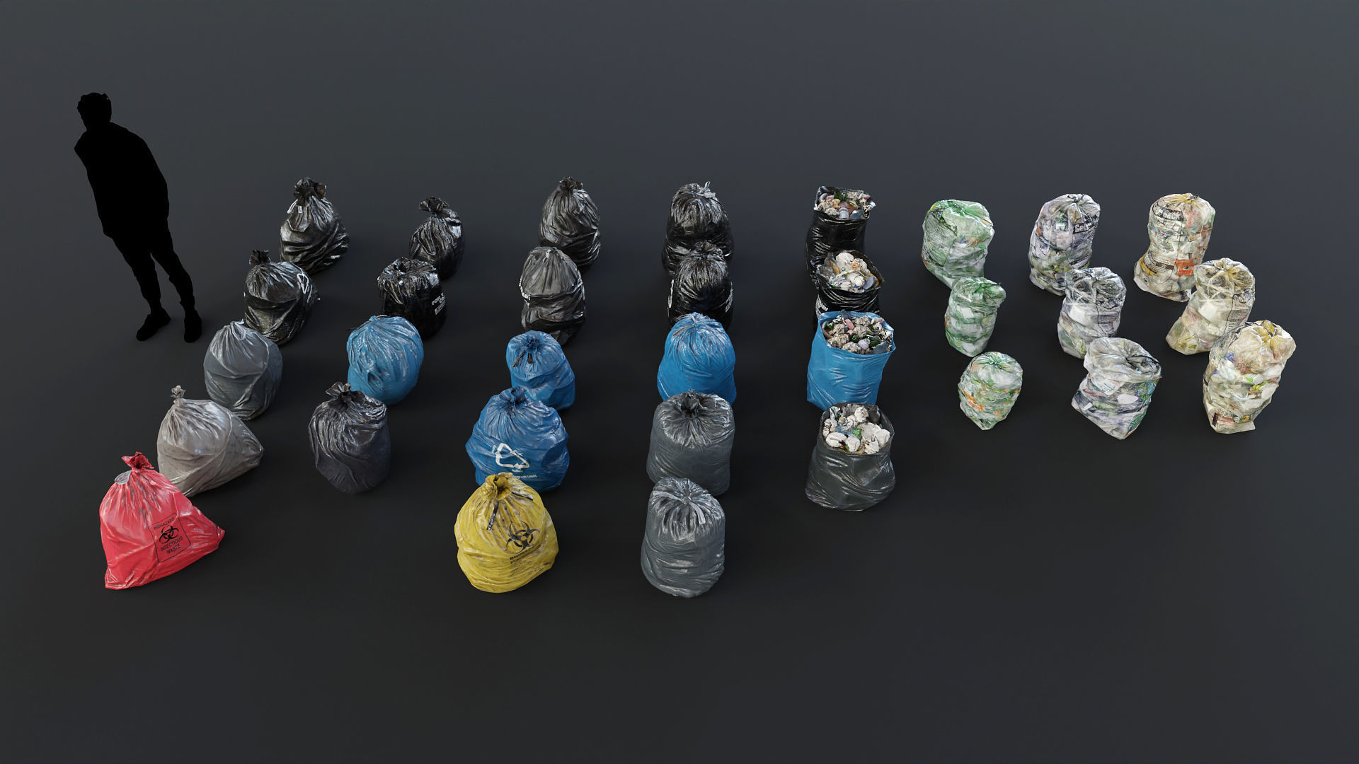 Trash Kit - 3D AssetKit Low-poly 3D model_6