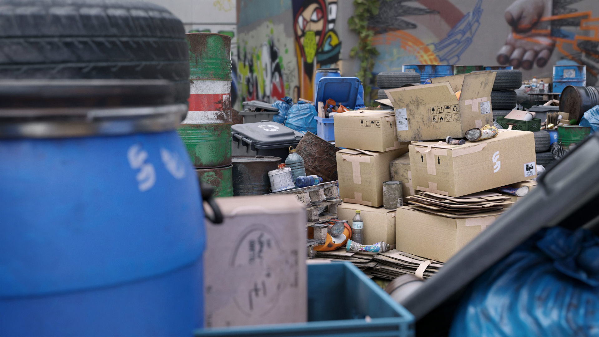 Trash Kit - 3D AssetKit Low-poly 3D model_4