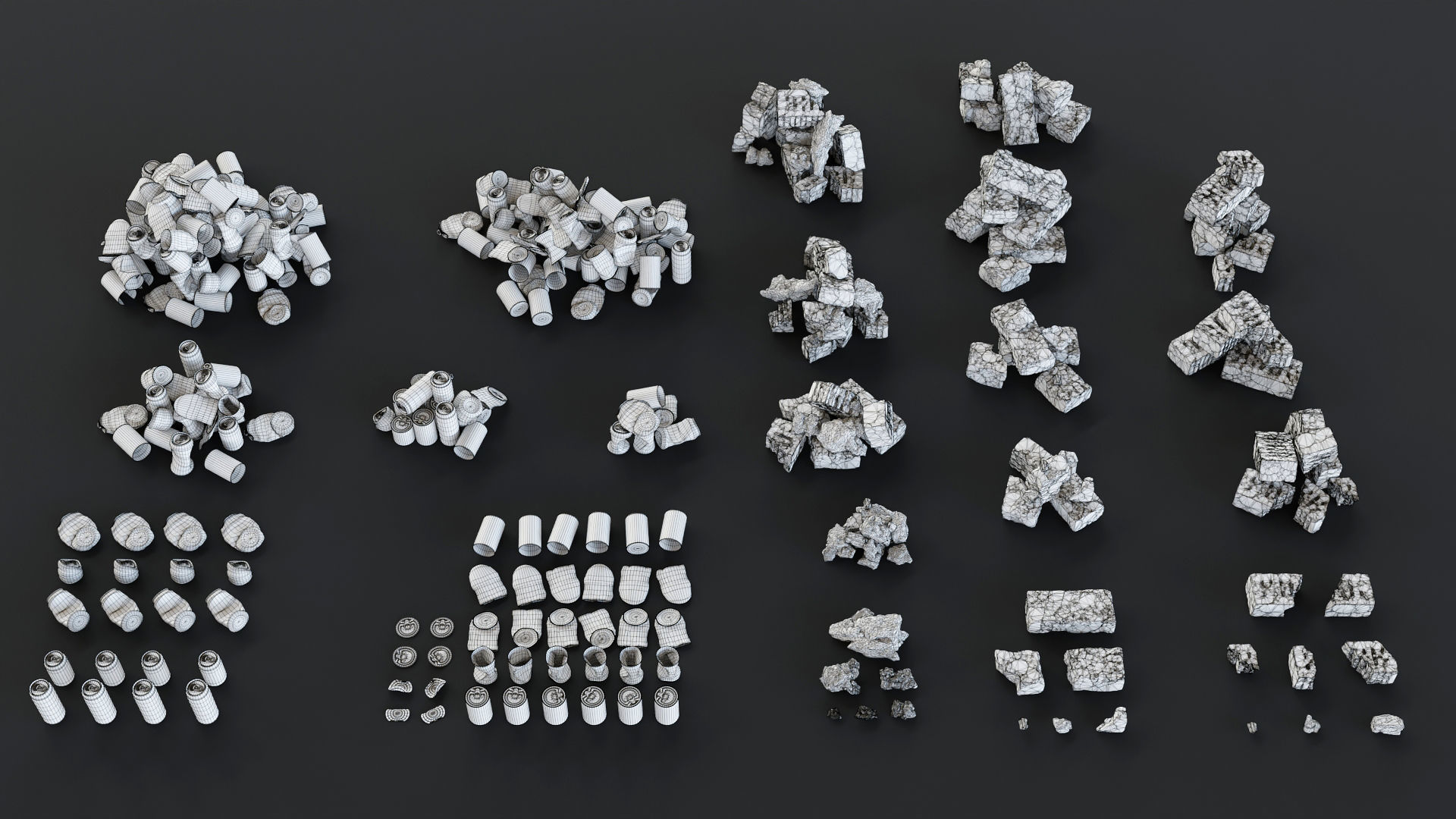 Trash Kit - 3D AssetKit Low-poly 3D model_27
