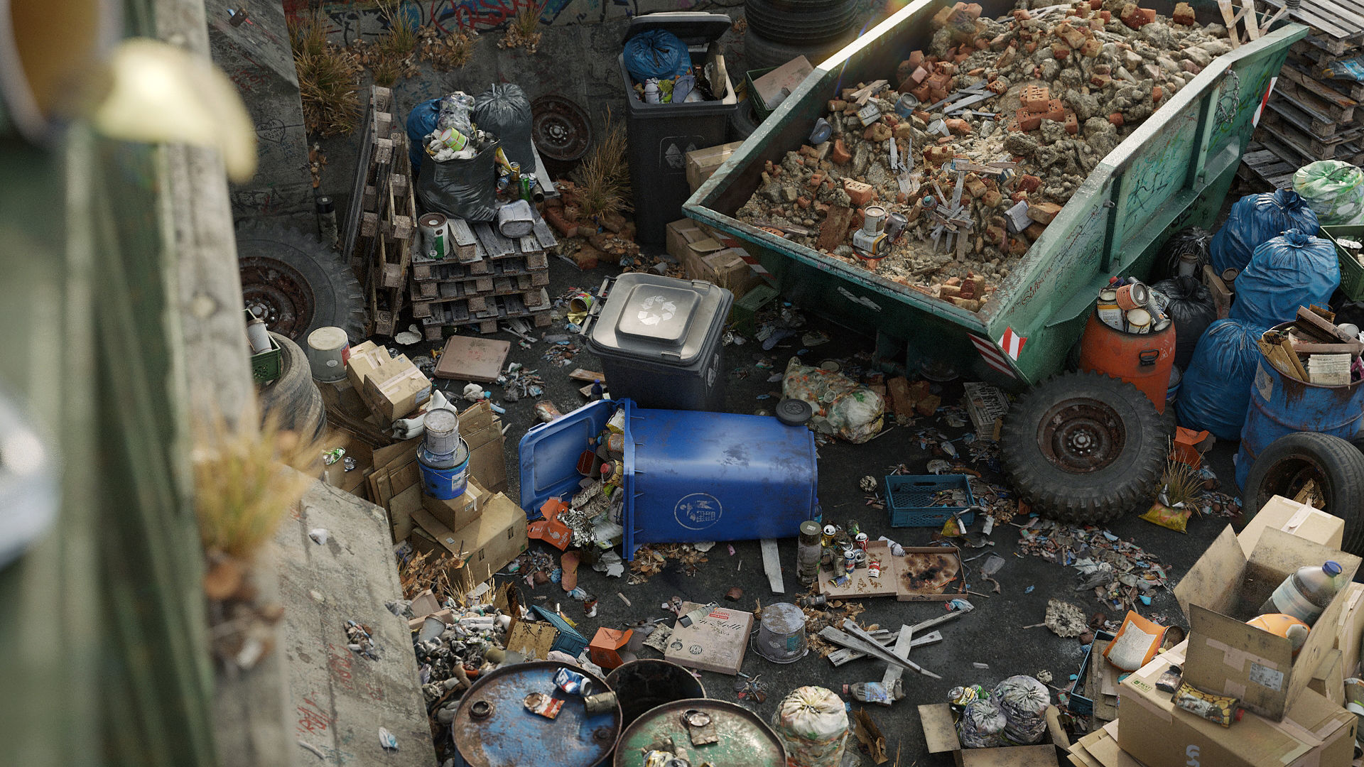 Trash Kit - 3D AssetKit Low-poly 3D model_5