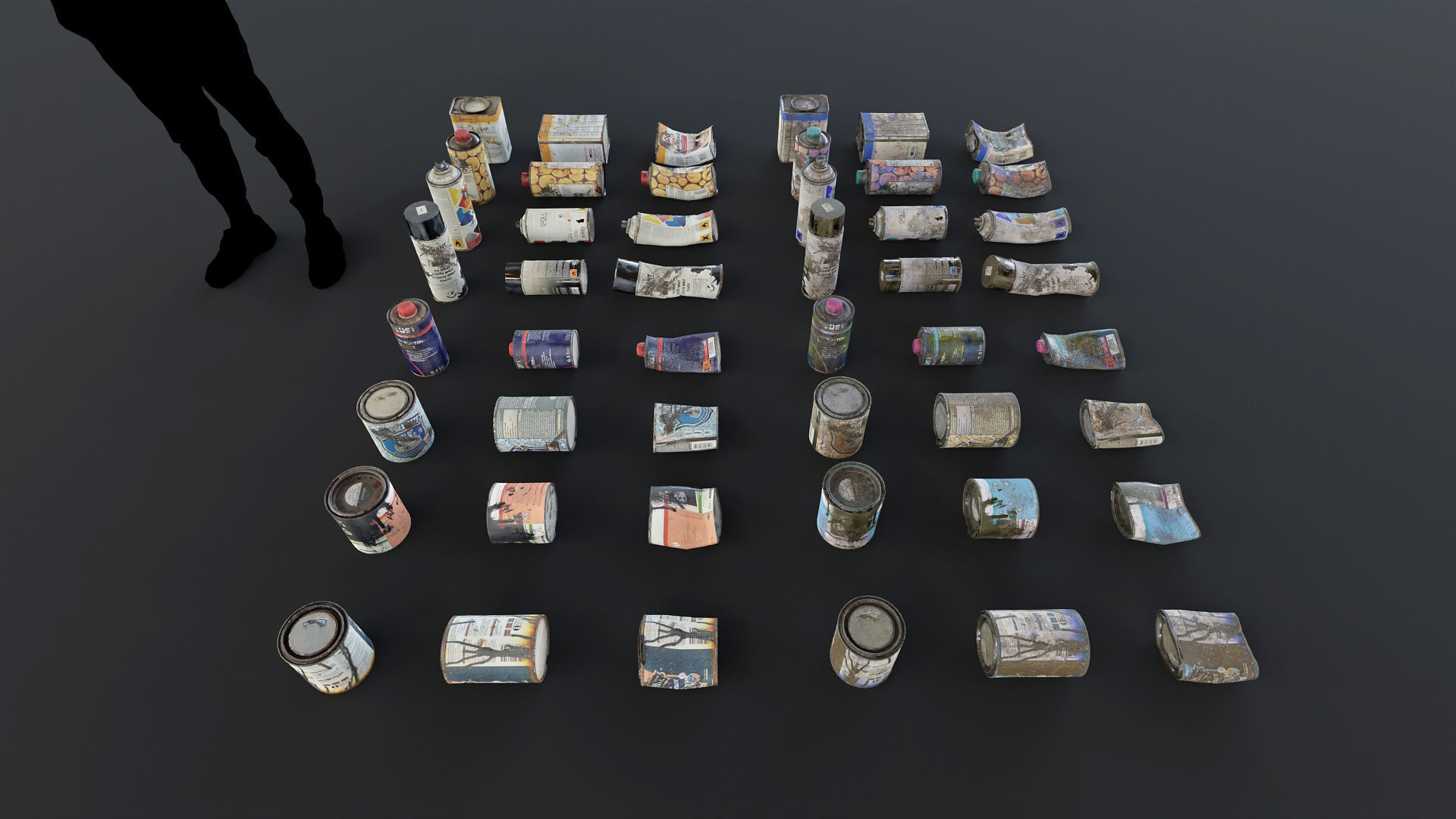 Trash Kit - 3D AssetKit Low-poly 3D model_16