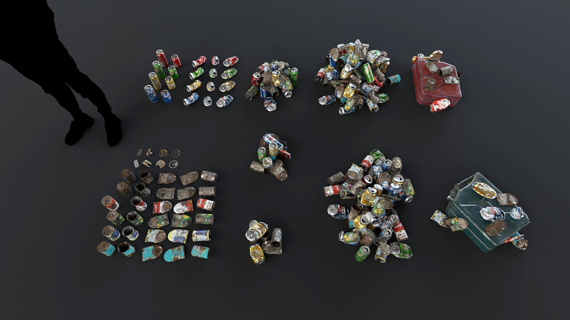 Trash Kit - 3D AssetKit Low-poly 3D model_14