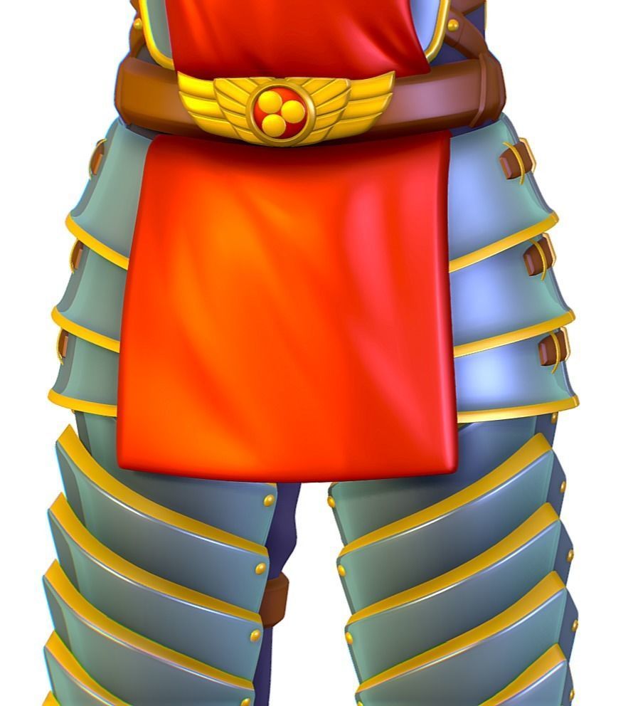 Subdivision 3D Women The Heavy Knight Low-poly 3D model_6