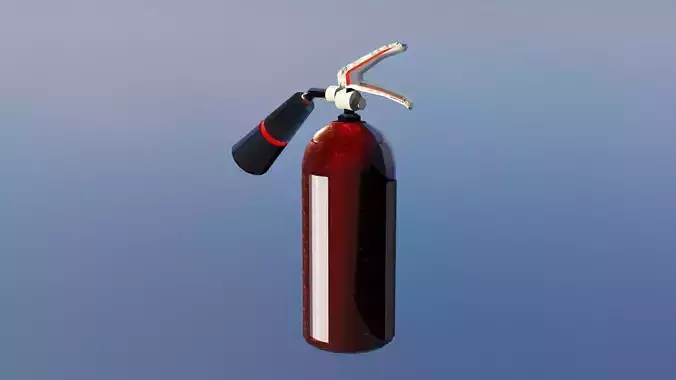 Game-ready futuristic fire extinguisher