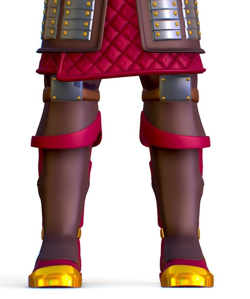 Subdivision 3D Men The Light Knight Low-poly 3D model_11