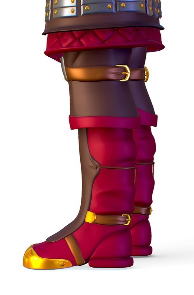 Subdivision 3D Men The Light Knight Low-poly 3D model_8