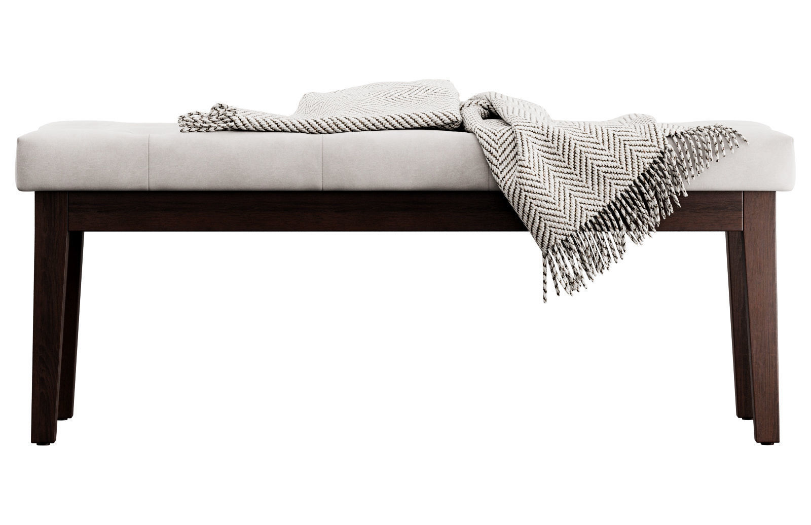 Entryway Wood Bench by HUIMO 3D model_16