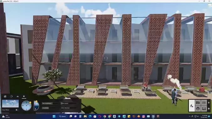 Metal Pavilion Mesh Housing Apartment 3d Model 3D model