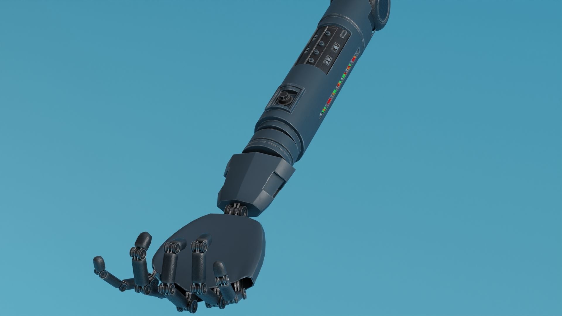 Robot Arm 3d Model by Nikdox 3D model_9