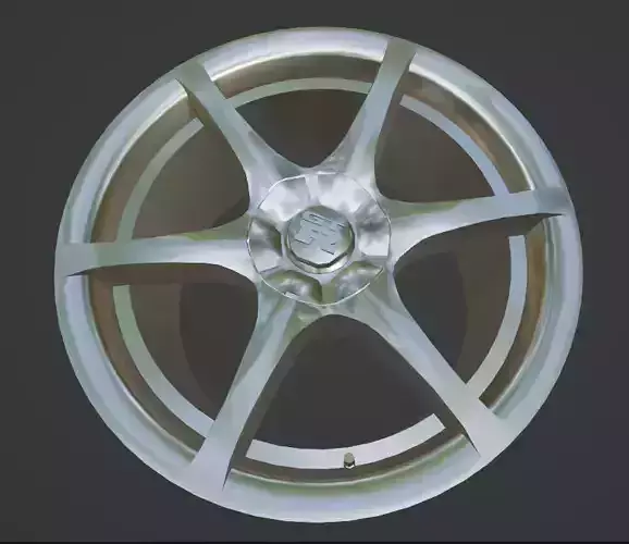 Nissan Skyline GTR R34 Wheels Rims 3D Print Ready Model 3D print model