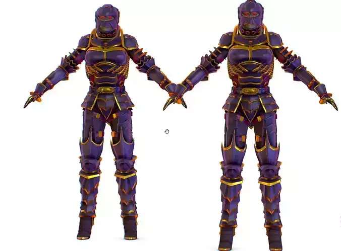 Subdivision 3D Women The Knight Dark Queen