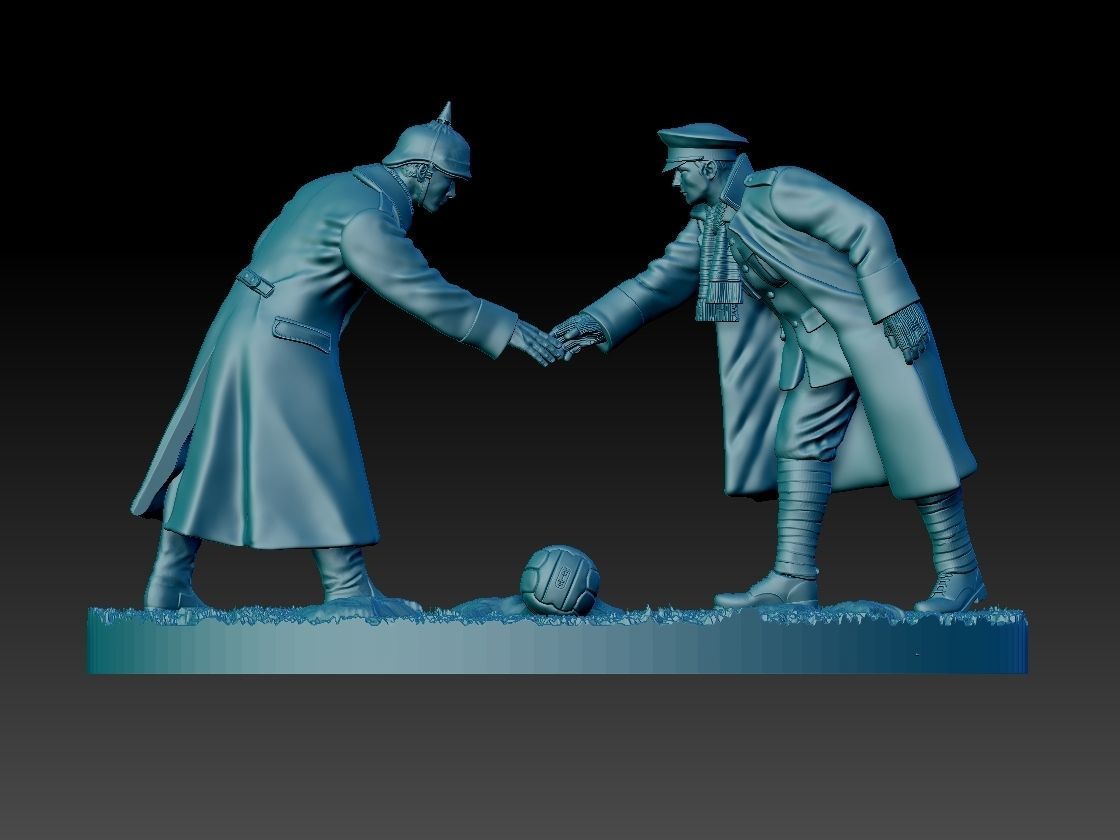 Christmas Truce Memorial 3D print model_35