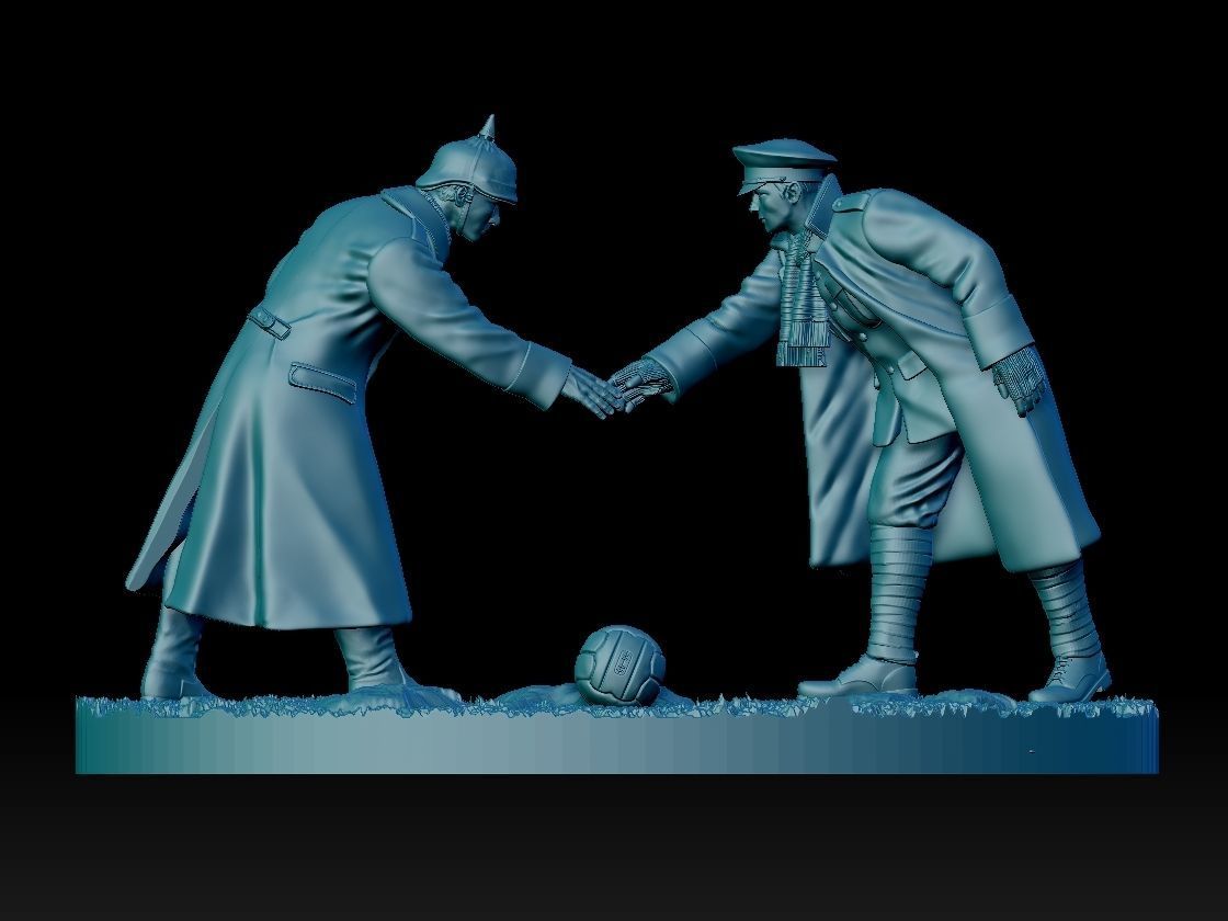 Christmas Truce Memorial 3D print model_109