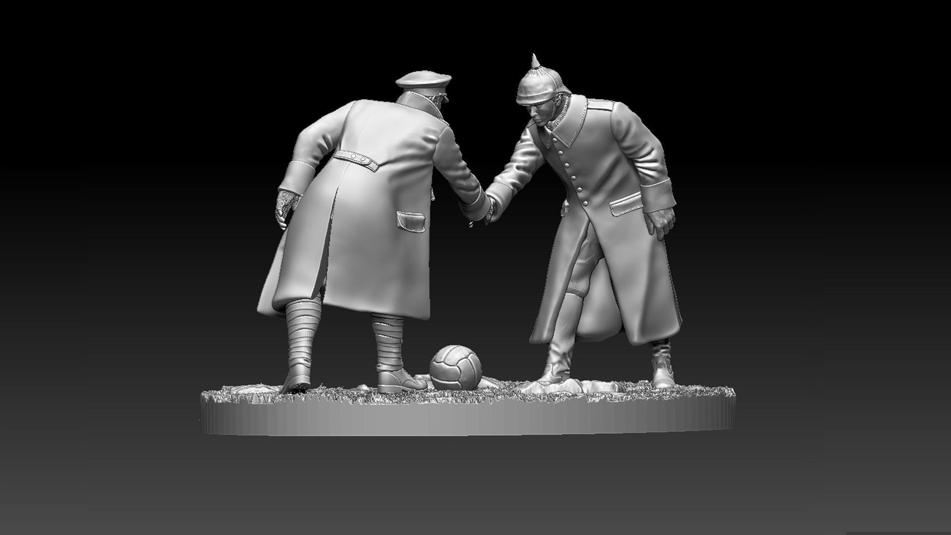 Christmas Truce Memorial 3D print model_92