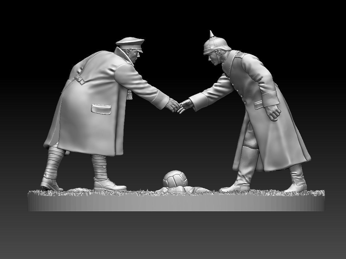 Christmas Truce Memorial 3D print model_85