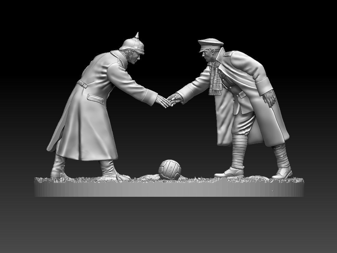 Christmas Truce Memorial 3D print model_101