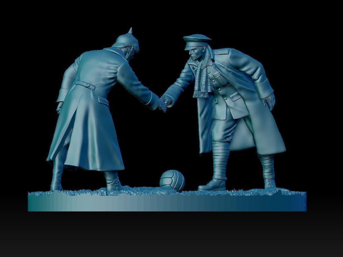 Christmas Truce Memorial 3D print model_102