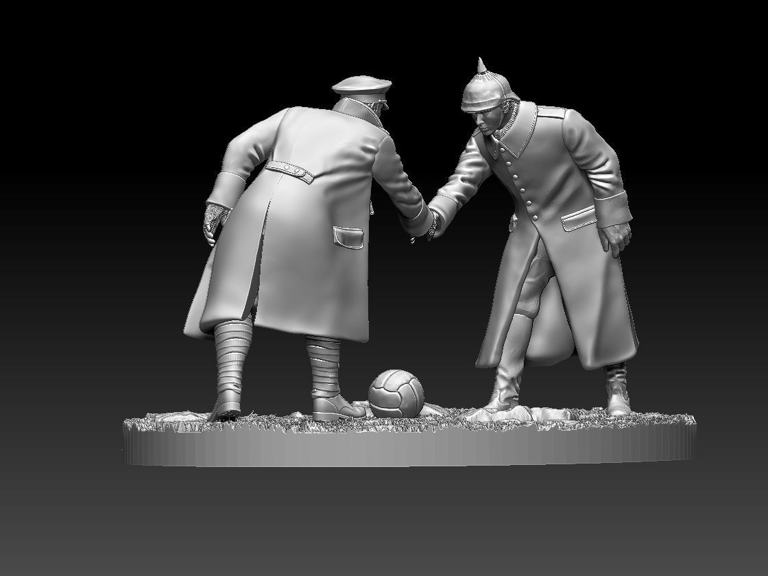 Christmas Truce Memorial 3D print model_104