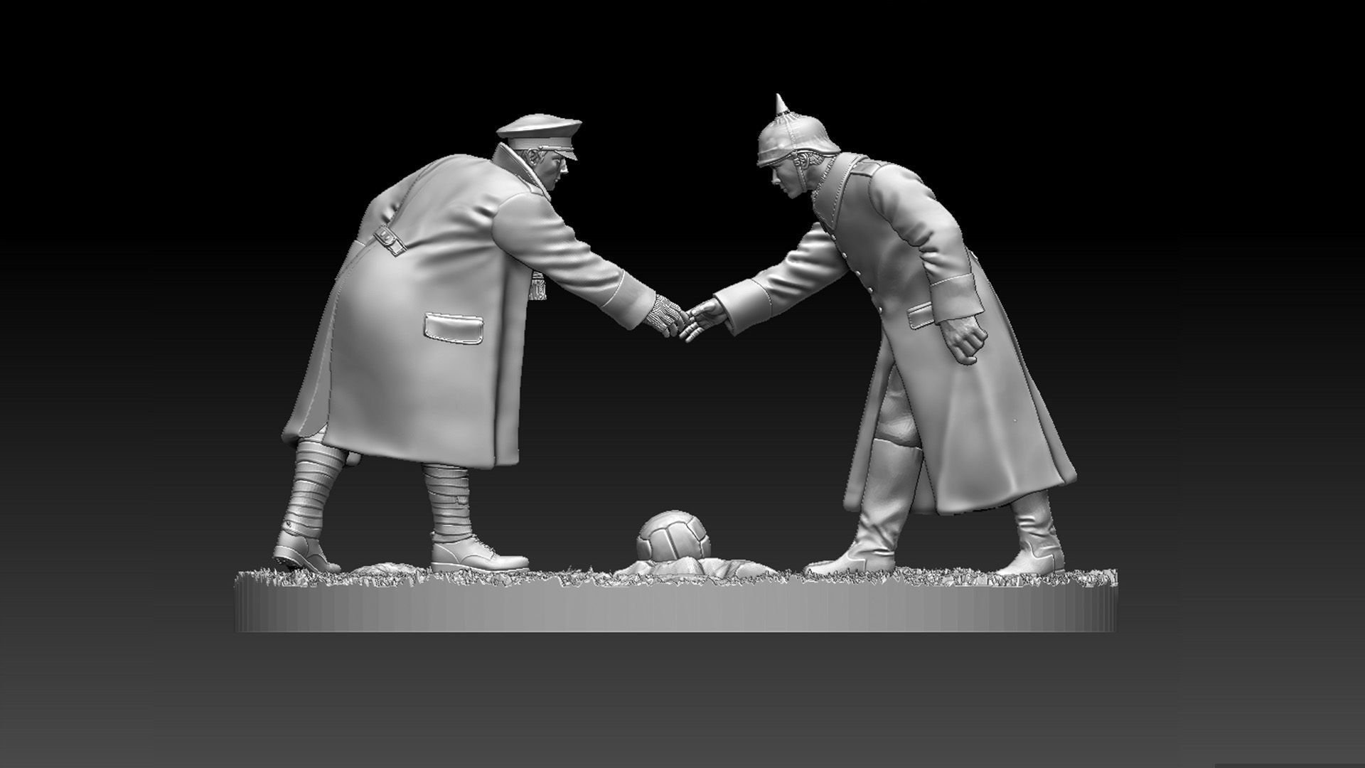 Christmas Truce Memorial 3D print model_94