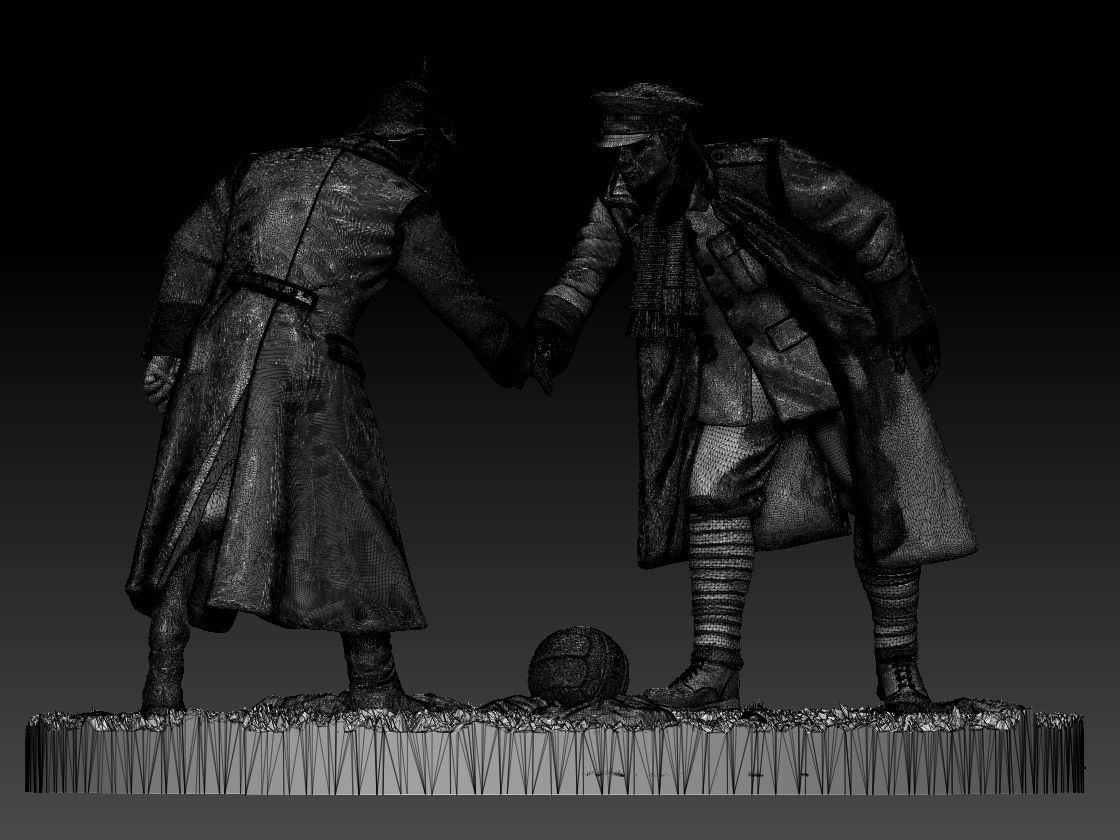 Christmas Truce Memorial 3D print model_96