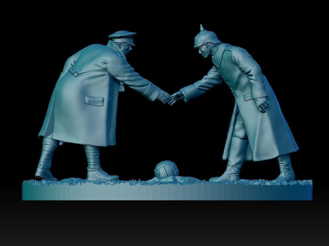 Christmas Truce Memorial 3D print model_36