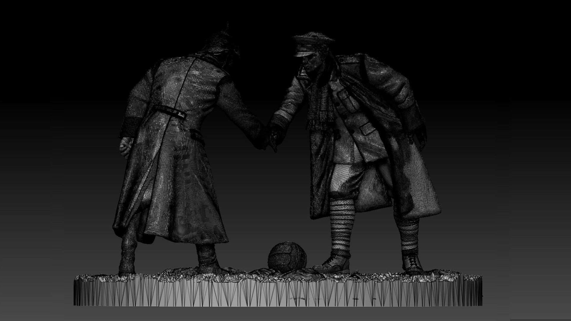 Christmas Truce Memorial 3D print model_32