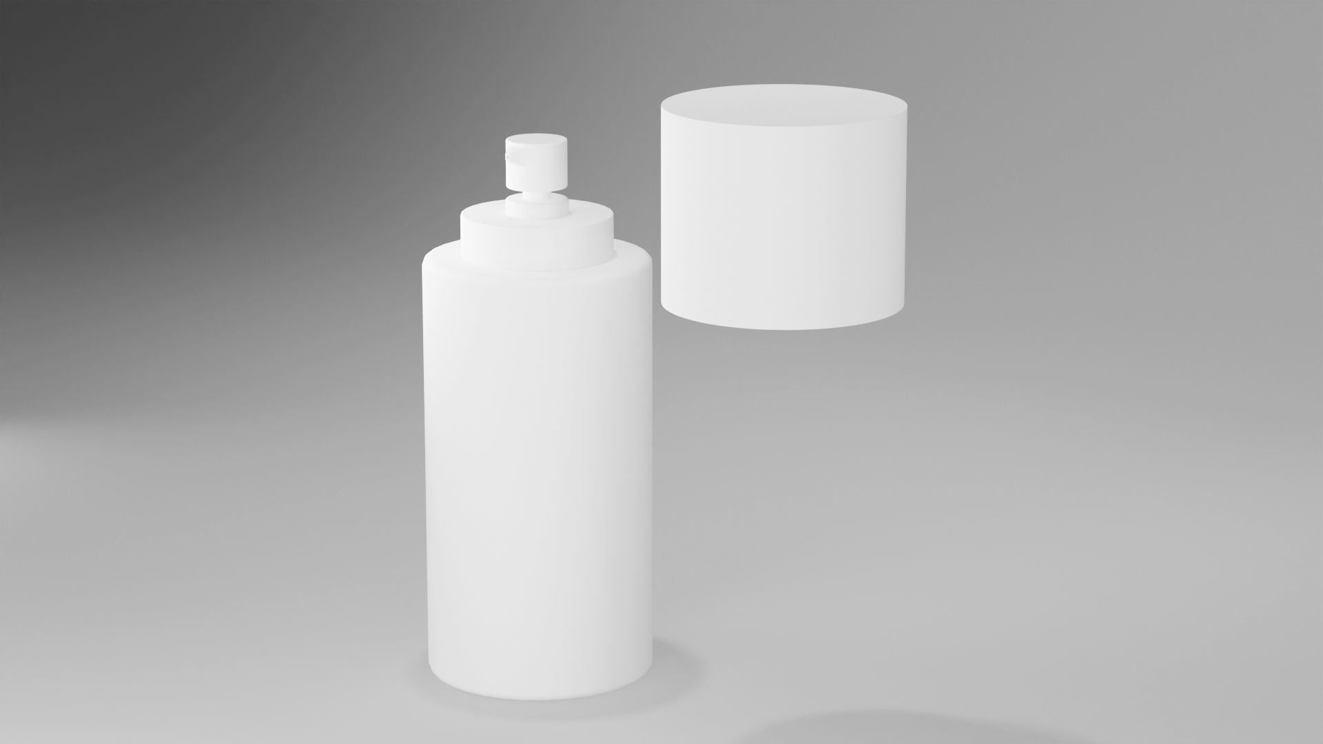 Cream jar pump 3D model Free low-poly 3D model_6
