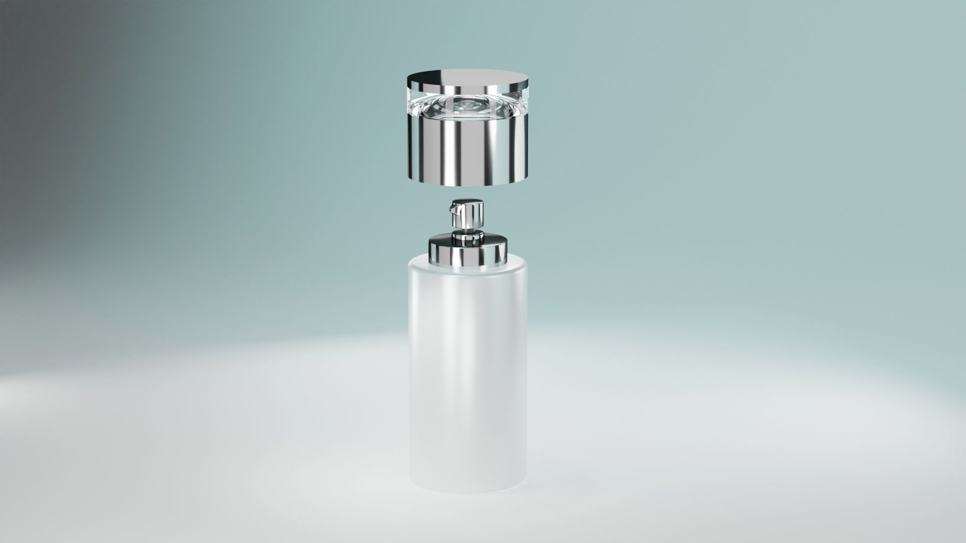 Cream jar pump 3D model Free low-poly 3D model_4