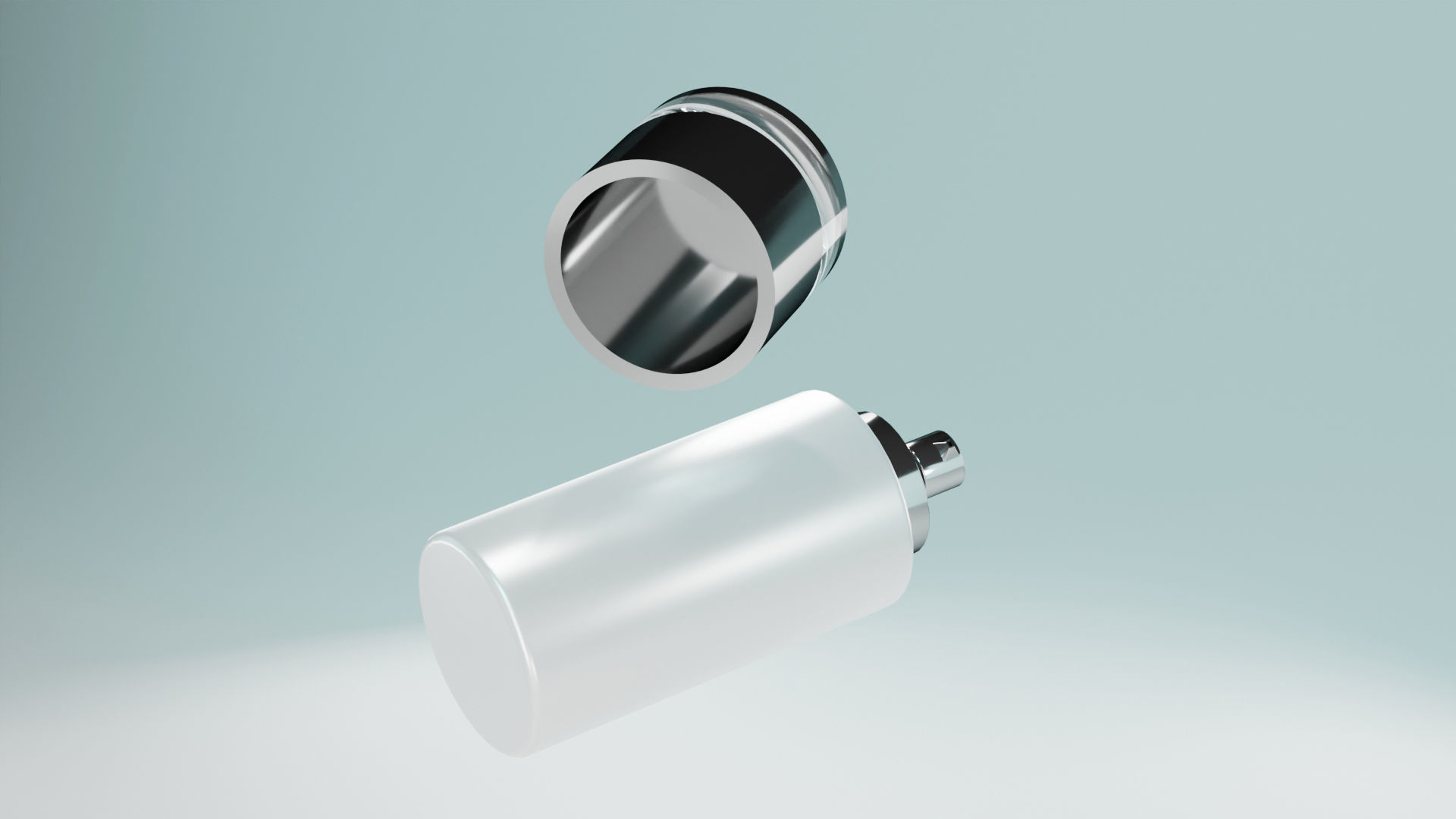 Cream jar pump 3D model Free low-poly 3D model_5