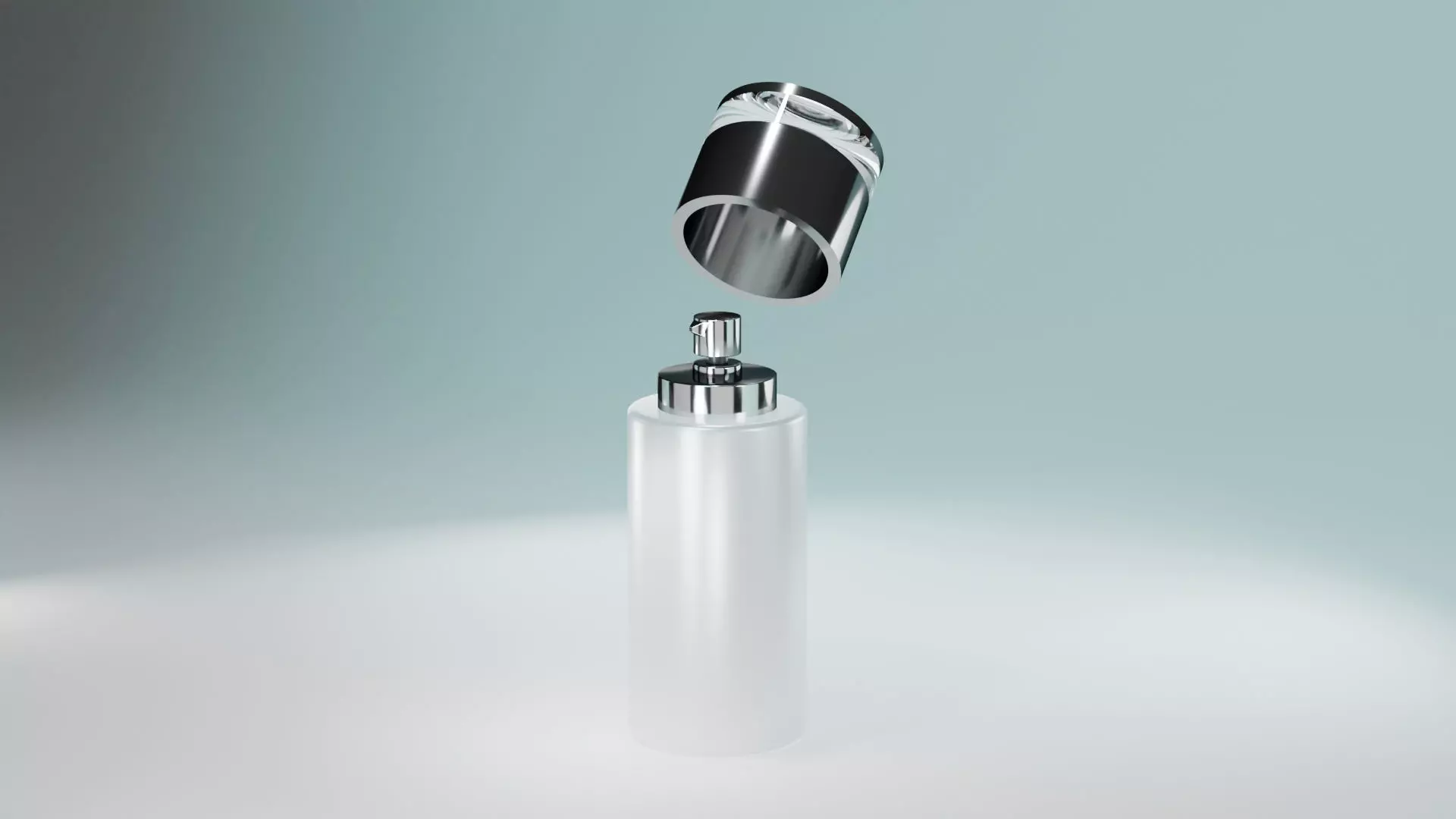 Cream jar pump 3D model Free low-poly 3D model_0