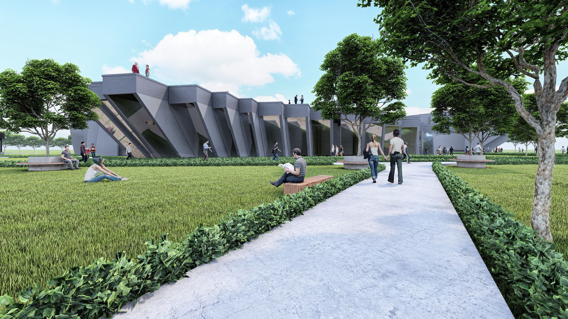 Undergraduate Architecture Museum  3d model  3D model_3