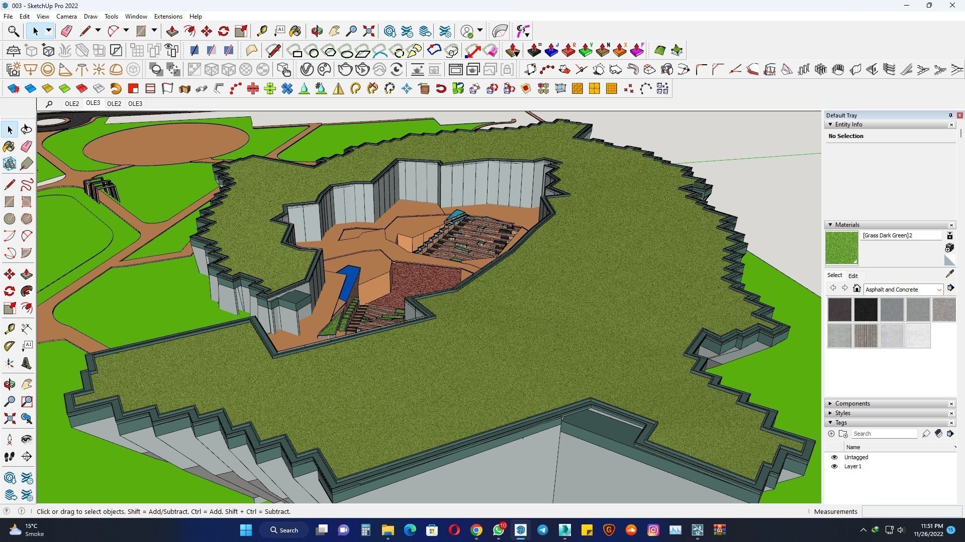 Undergraduate Architecture Museum  3d model  3D model_11