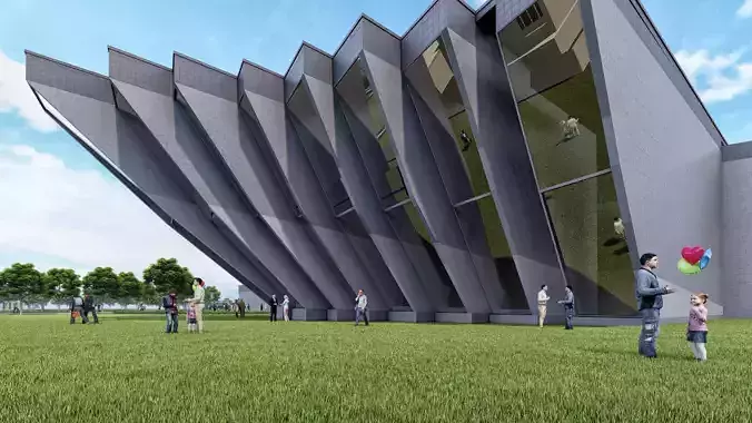 Undergraduate Architecture Museum  3d model  3D model