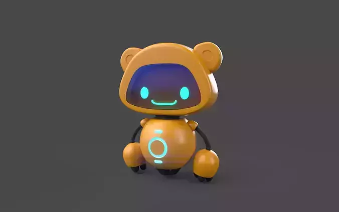 Robot 2 cartoon 3D model