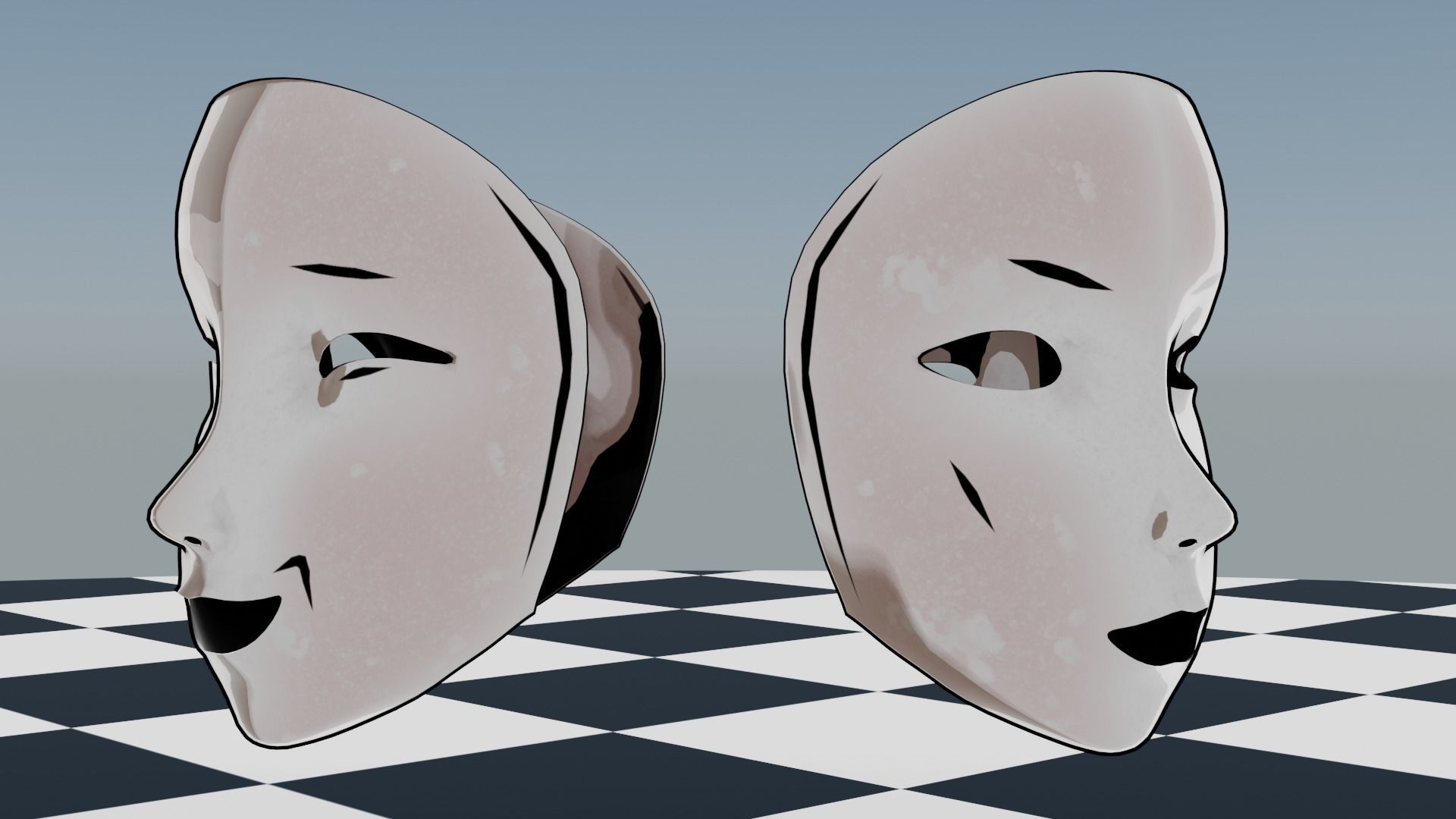 Full-Face Masks Low-poly 3D model_8