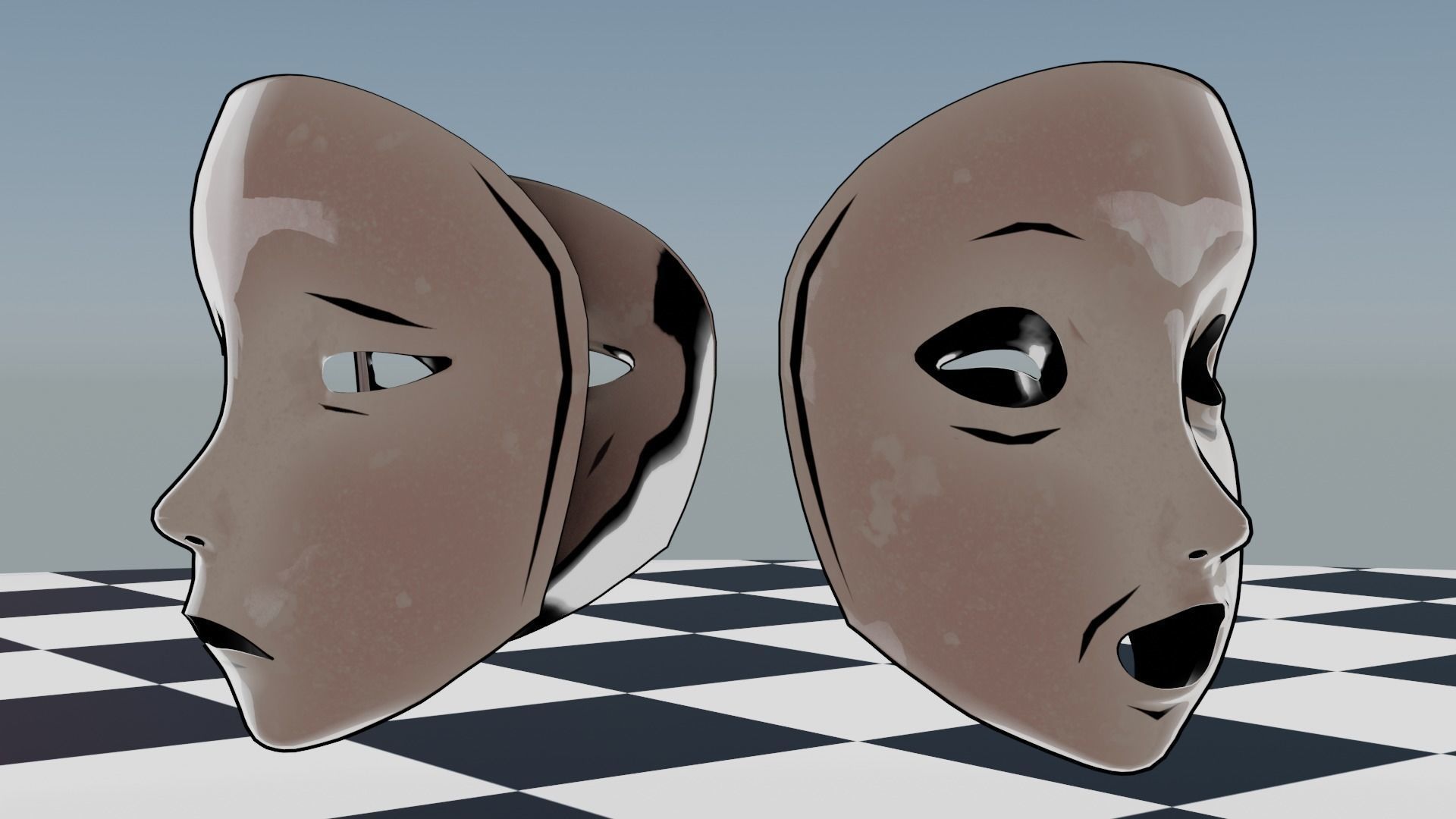 Full-Face Masks Low-poly 3D model_6