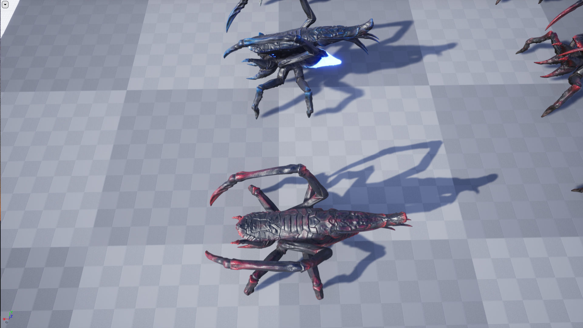 Arachnid group of spiders Low-poly 3D model_17