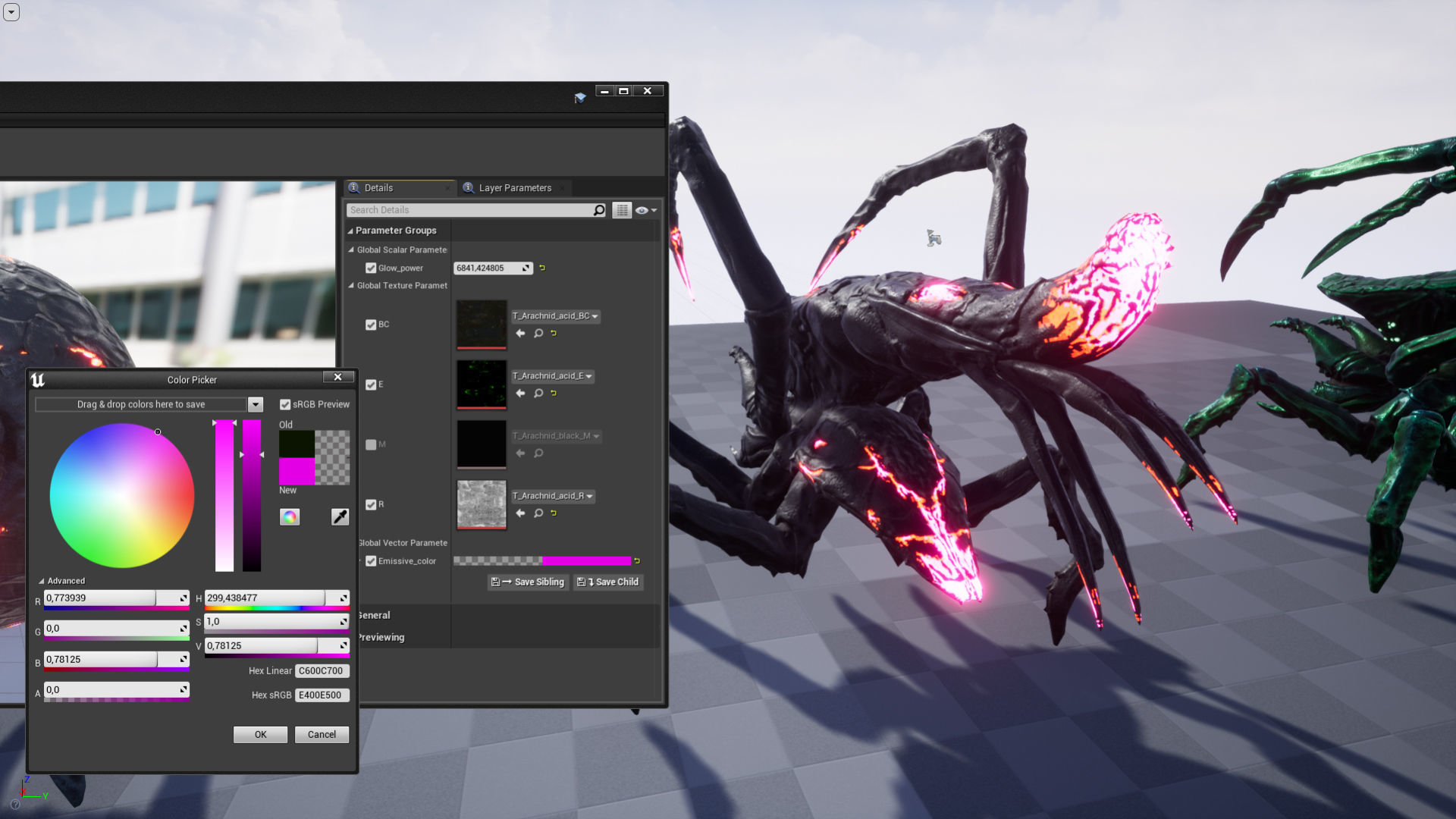 Arachnid group of spiders Low-poly 3D model_15